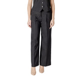 Pantalon ICHI en polyester noir