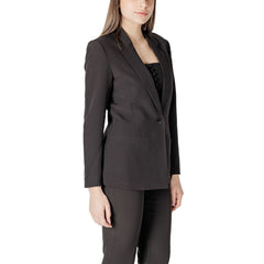 ICHI Blazer aus schwarzem Polyester