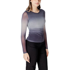ICHI Gray Polyester Long Sleeve
