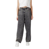 Pantalon en lyocell noir uniquement