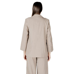 Blazer beige en viscose uniquement