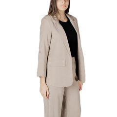 Blazer beige en viscose uniquement