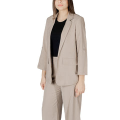 Blazer beige en viscose uniquement