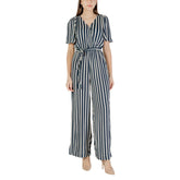 ICHI Jumpsuit aus blauer Viskose