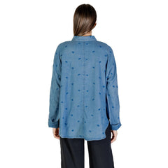 Blouse bleue Tencel uniquement