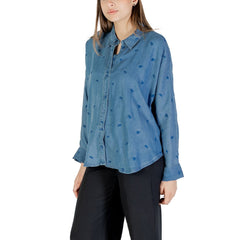 Blouse bleue Tencel uniquement