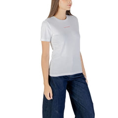 Nur orangefarbenes Baumwoll-T-Shirt