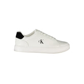 Baskets Calvin Klein en cuir blanc pour homme