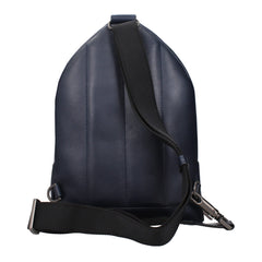 Pineider Blue Leather Backpacks
