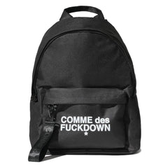 Comme des Fuckdown Rucksack aus schwarzem Polyester