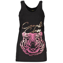 Cavalli Class Schwarzes Baumwoll-Tanktop