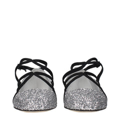 Jimmy Choo Gray Plastic Ballet Flats