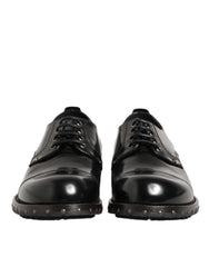 Chaussures Derby habillées pour homme Dolce & Gabbana en cuir noir clouté