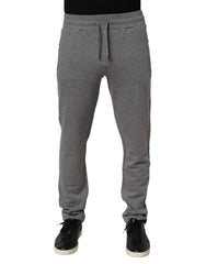 Pantalon de jogging en coton gris Dolce & Gabbana
