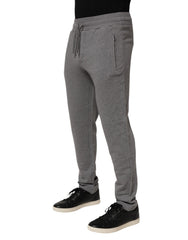 Pantalon de jogging en coton gris Dolce & Gabbana