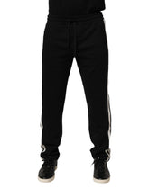 Dolce & Gabbana Schwarze Jogginghose aus Baumwolle