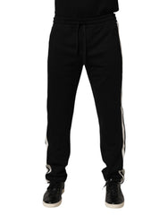 Dolce & Gabbana Pantaloni Jogger in Cotone Nero
