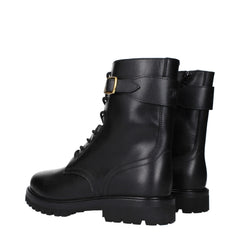 Celine Black Leather Ankle Boots