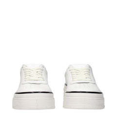 Jil Sander White Leather Platform Sneakers