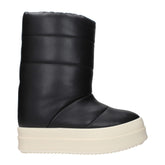 Rick Owens Black Leather Ankle Boots