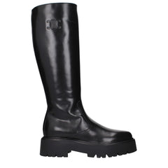 Celine Black Leather Ankle Boots