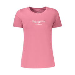 Pepe Jeans Rosa Baumwoll-T-Shirt