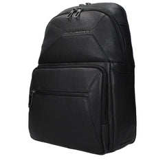 Piquadro Black Leather Backpacks