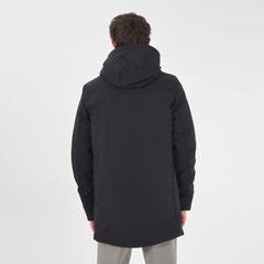 Oui, vestes et manteaux en nylon noir Zee