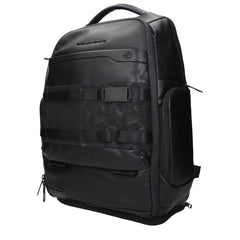 Piquadro Black Leather Backpacks