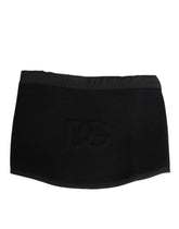 Étole en dentelle noire Dolce & Gabbana, tricotée, logo DG, taille unique, pour homme