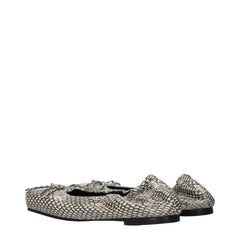 Jacquemus Beige Leather Ballet Flats