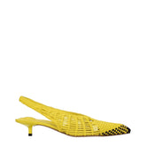 Jacquemus Yellow Leather Flat Sandals