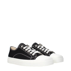 Moschino Black Fabric Low Tops