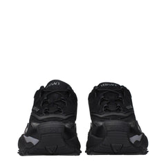 Versace Black Fabric Athletic Sneakers