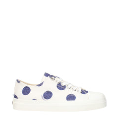Moschino White Fabric Low Tops