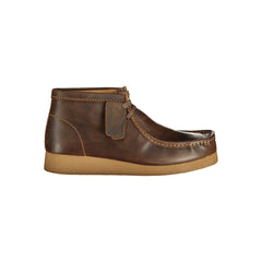 Baskets Clarks en cuir marron pour homme