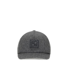 Casquette de baseball en laine Fendi