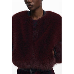 Desigual Damenjacke aus rotem Polyester