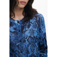 Desigual Damenpullover aus blauer Viskose