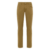 Jacob Cohen Yellow Cotton Skinny Pant