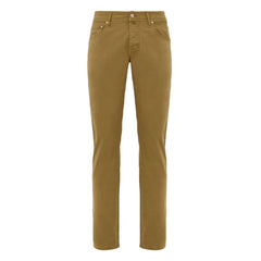 Jacob Cohen Yellow Cotton Skinny Pant