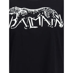 T-shirt Balmain à imprimé léopard