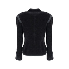 Blazer en soie Giorgio Armani avec boutons décoratifs en métal.