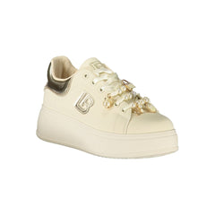 Laura Biagiotti Beige Polyester Damen-Sneaker