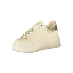 Laura Biagiotti Beige Polyester Damen-Sneaker