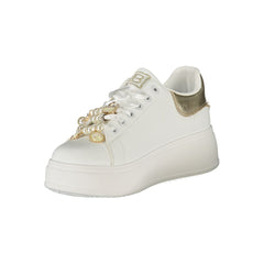 Laura Biagiotti Weiße Polyester Damen Sneaker