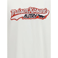 Baumwoll-T-Shirt von Autry X Maison Kitsuné