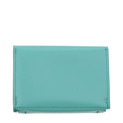 Jil Sander Green Leather Cardholders