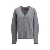 Gucci Ribbed Knit Wool Cardigan