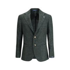 Blazer Gi Capri à simple boutonnage en tissu chiné